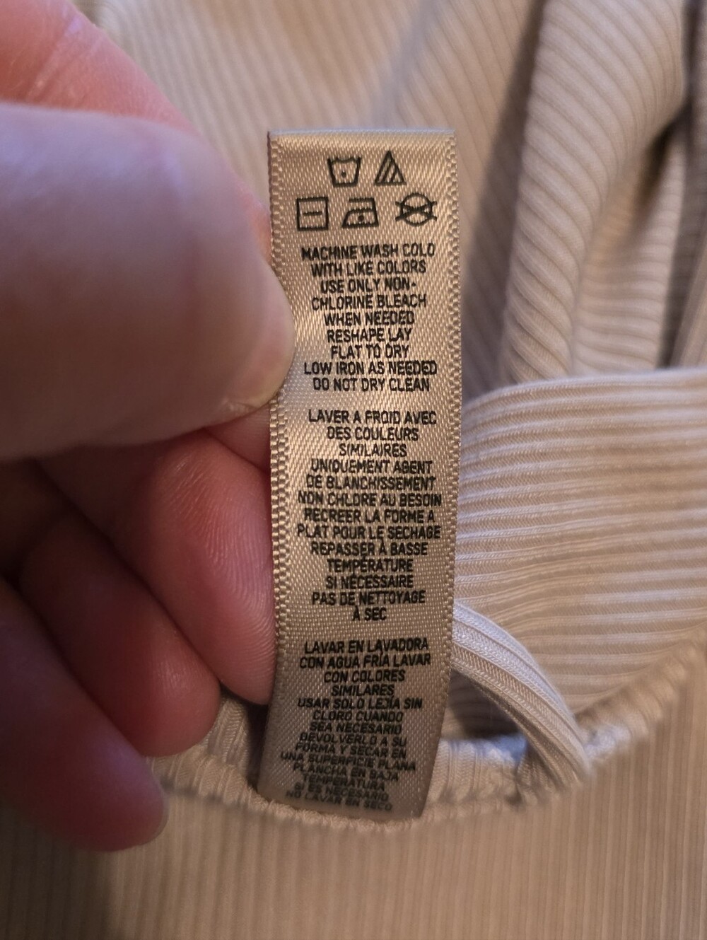Skims Modal Ribbed Robe 2x Taupe - Picture 9 of 9